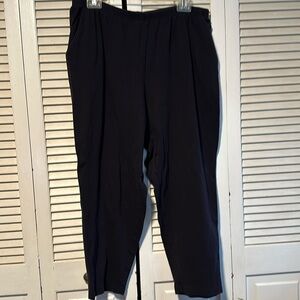Lands’ End Capri Black Pants Women’s XL Petite